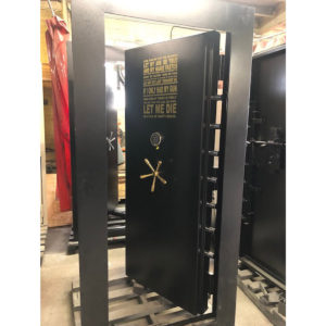 80 x 36 x 8 Inswing Vault Door Level II – 1200° for 1 Hour Fire Rating – 30″ Walk Through Space