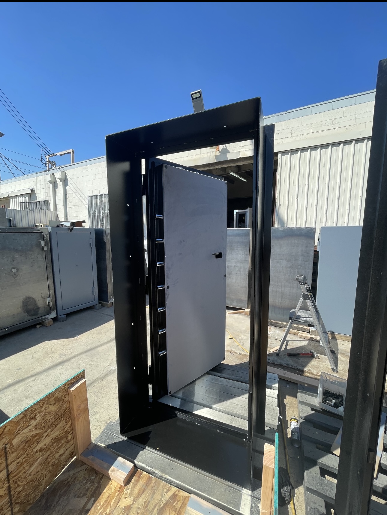 SOLD! 78 1/4 x 35 1/4 x 14 Right Outswing Vault Door Level V - Image 3