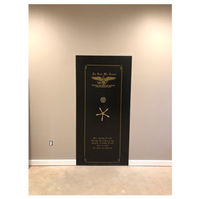 black vault door